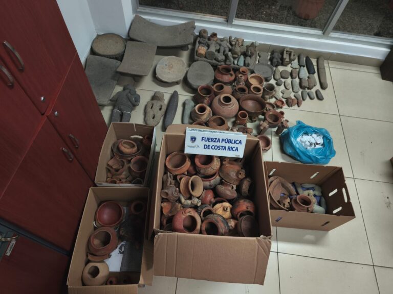 ENCUENTRAN PIEZAS ARQUEOLÓGICAS EN OPERATIVO EN ALAJUELA