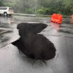 MOPT APLICA VÍAS ALTERNAS TRAS HUNDIMIENTO EN LA RUTA 27 A LA ALTURA DE OROTINA
