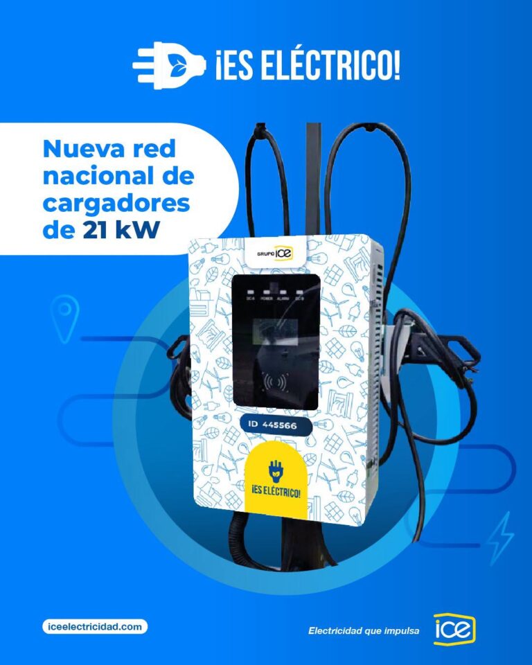 ICE INSTALARÁ 180 CARGADORES PARA VEHÍCULOS ELÉCTRICOS EN TODO EL PAÍS