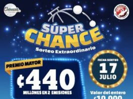 SORTEO EXTRAORDINARIO SÚPER CHANCE VIENE CON MÁS DE ₡1.300 MILLONES EN PREMIOS