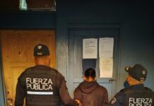 FUERZA PÚBLICA CAPTURA PANAMEÑO BUSCADO POR TENTATIVA DE FEMICIDIO