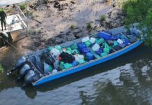 DECOMISAN 103 BULTOS DE COCAÍNA EN SIERPE